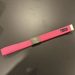 Quicksilver Neon Pink Gunmetal Belt
